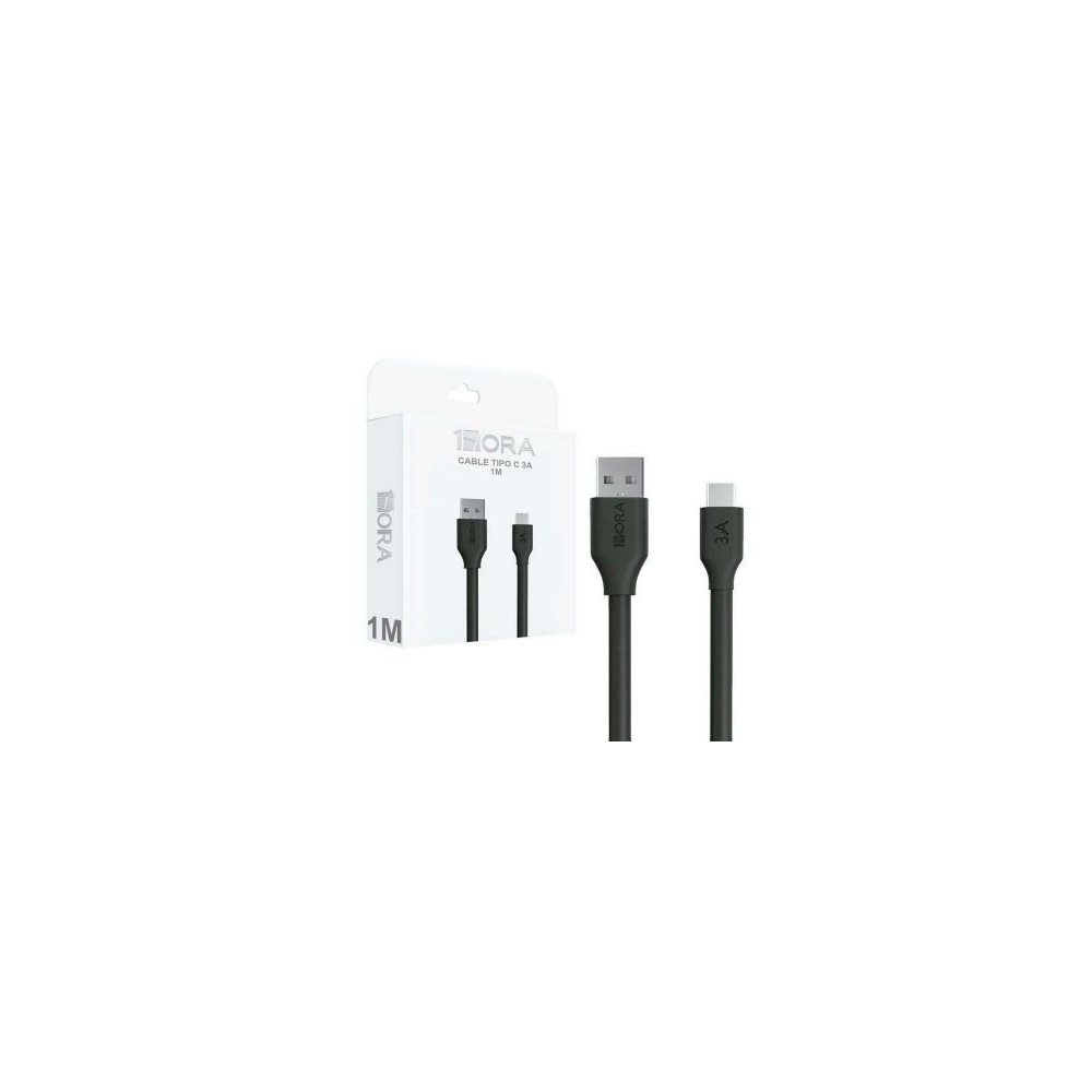 Cable 1 Hora Tipo C 1M Caja 3A Blanco