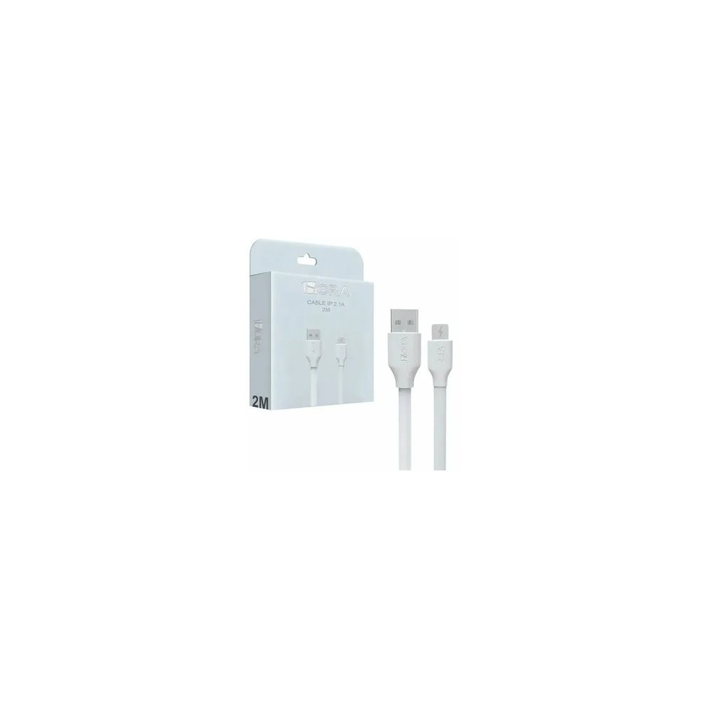 Cable iPhone 5-13 Lightning 1 Hora 2M Blanco