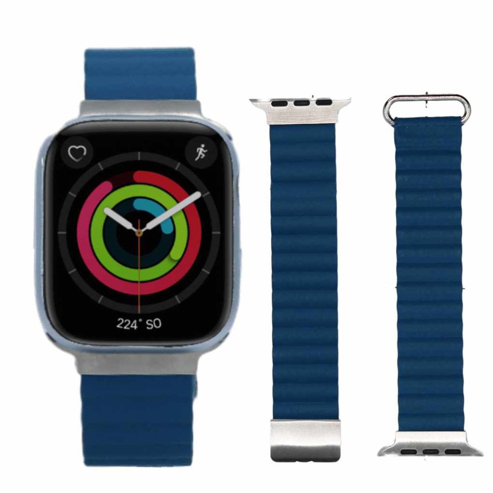 Correa Metal-Fashion Azul 38, 40, 41mm Apple Watch Extensible