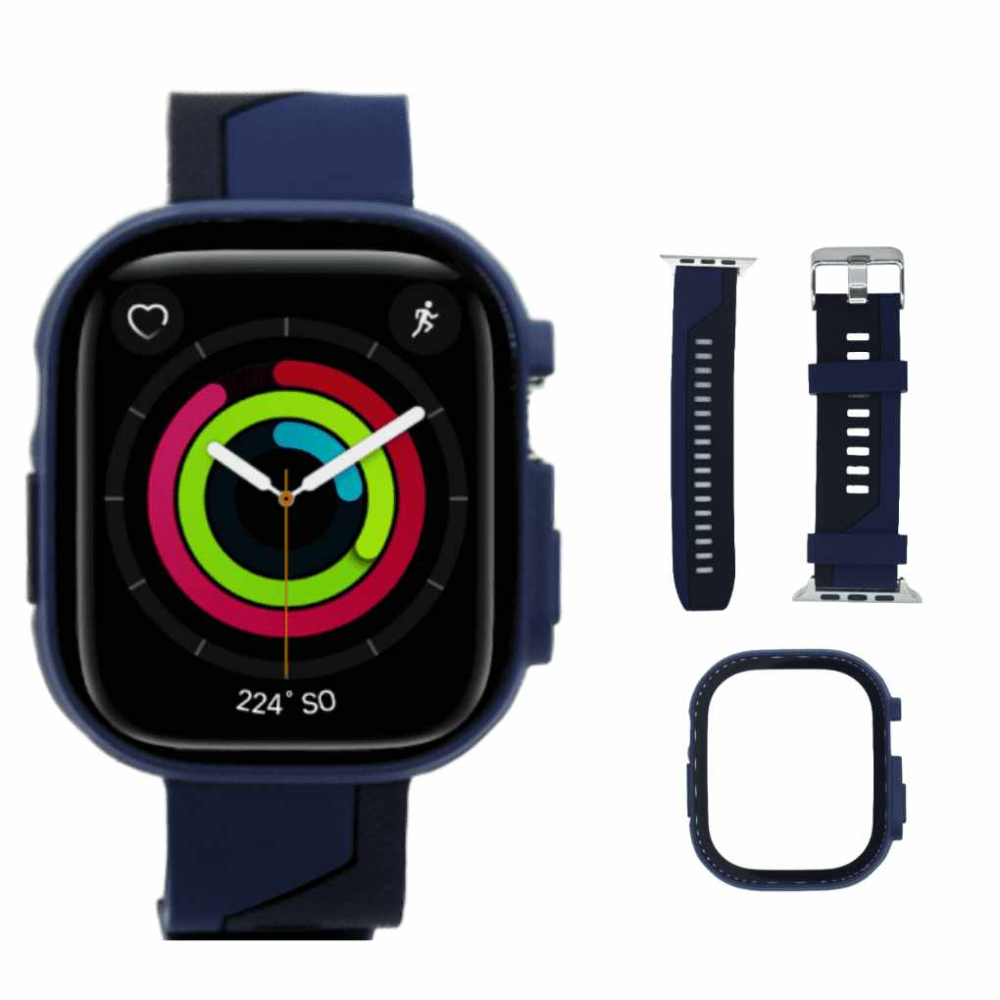 Correa + Case Combo 3 Azul 42, 44, 45mm Apple Watch Extensible