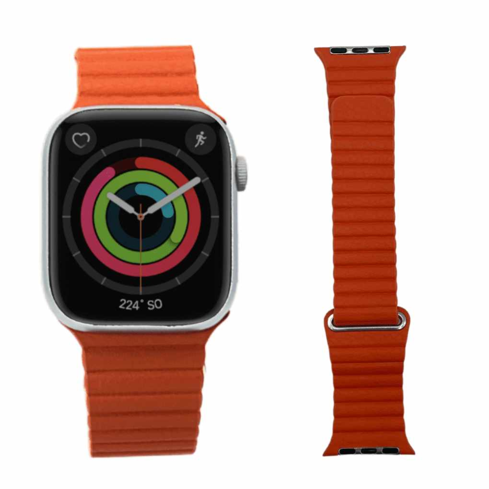 Correa Lona Naranja 42, 44, 45mm Apple Watch Extensible
