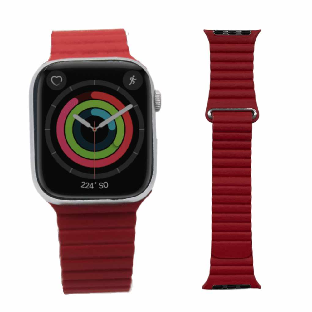 Correa Lona Rojo 42, 44, 45mm Apple Watch Extensible