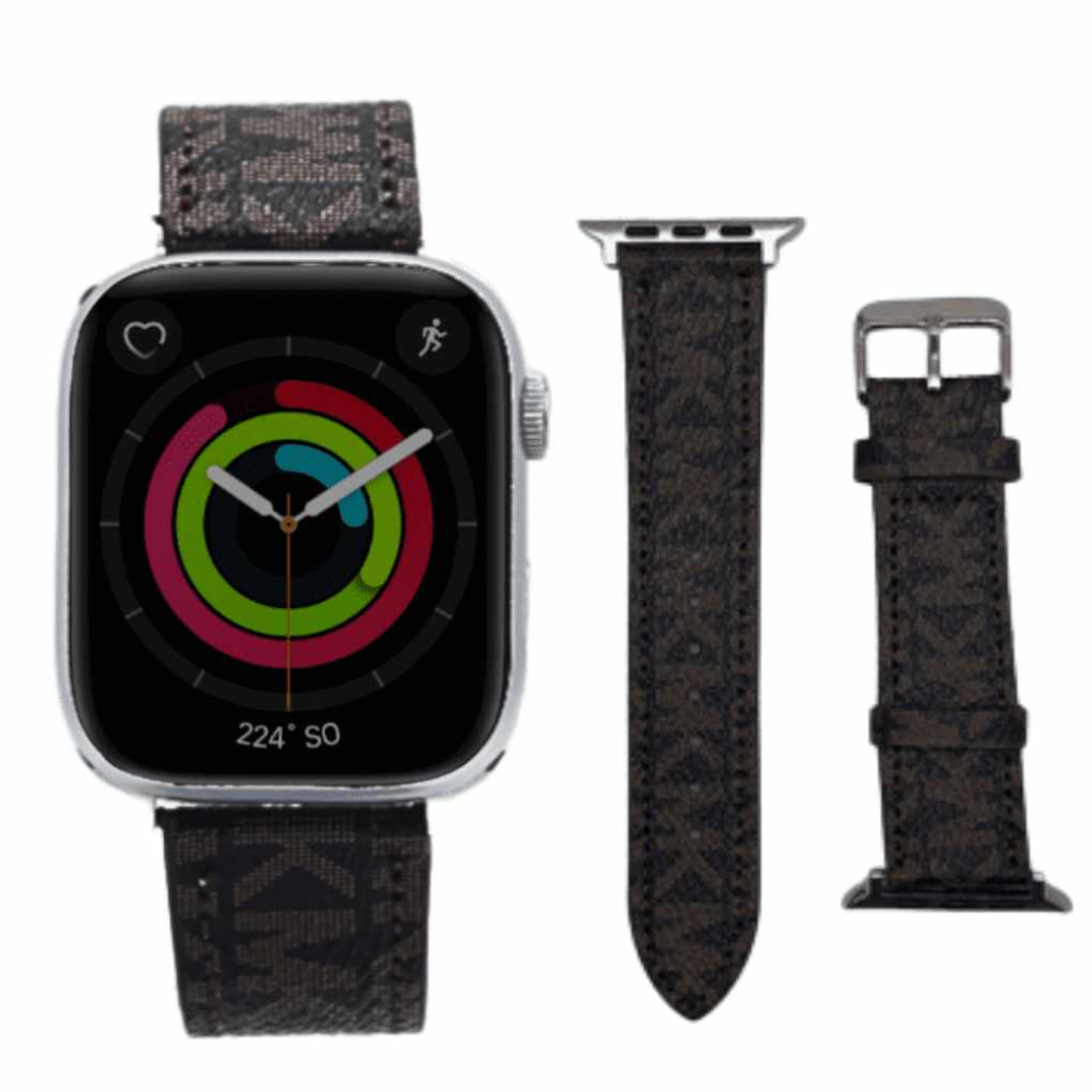 Correa Michael Kors 42, 44, 45mm Café Apple Watch Extensible