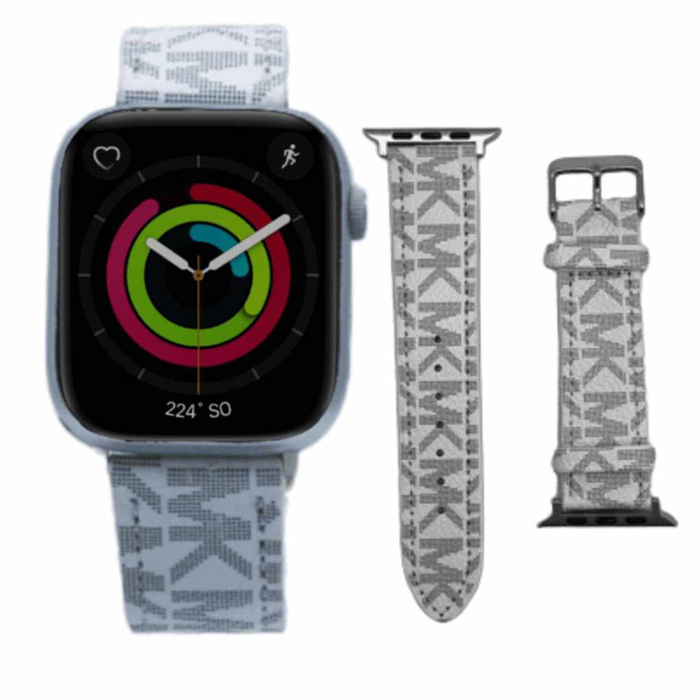 Correa Michael Kors 49Mm Blanco Apple Watch Extensible