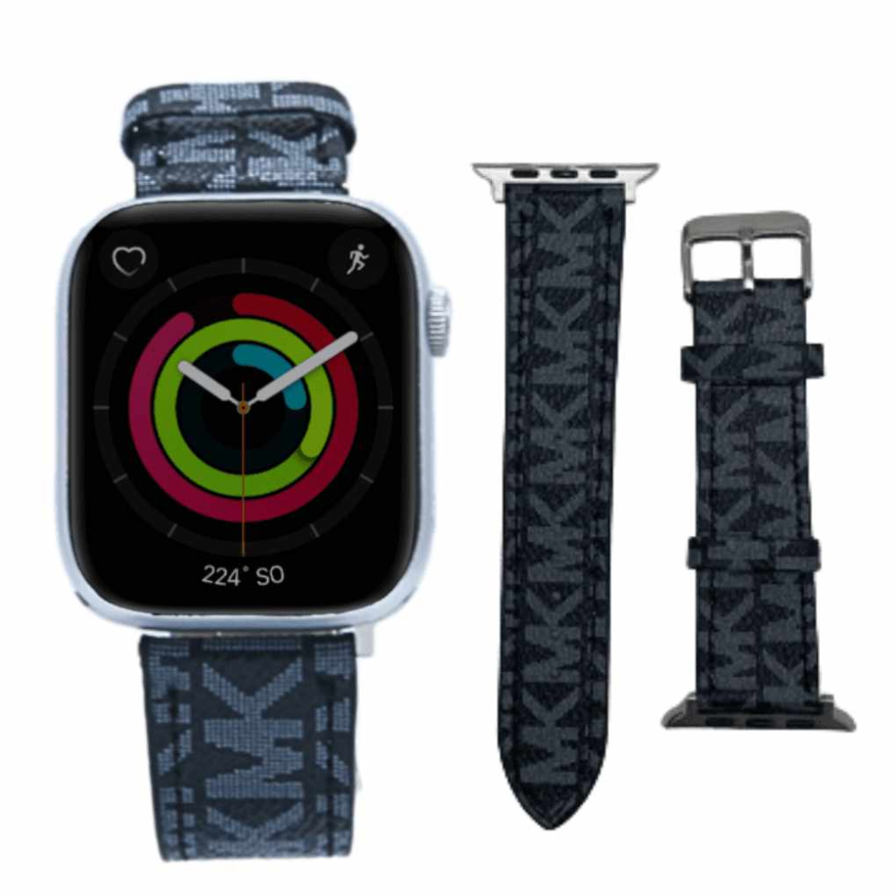 Correa Michael Kors 49Mm Negro Apple Watch Extensible