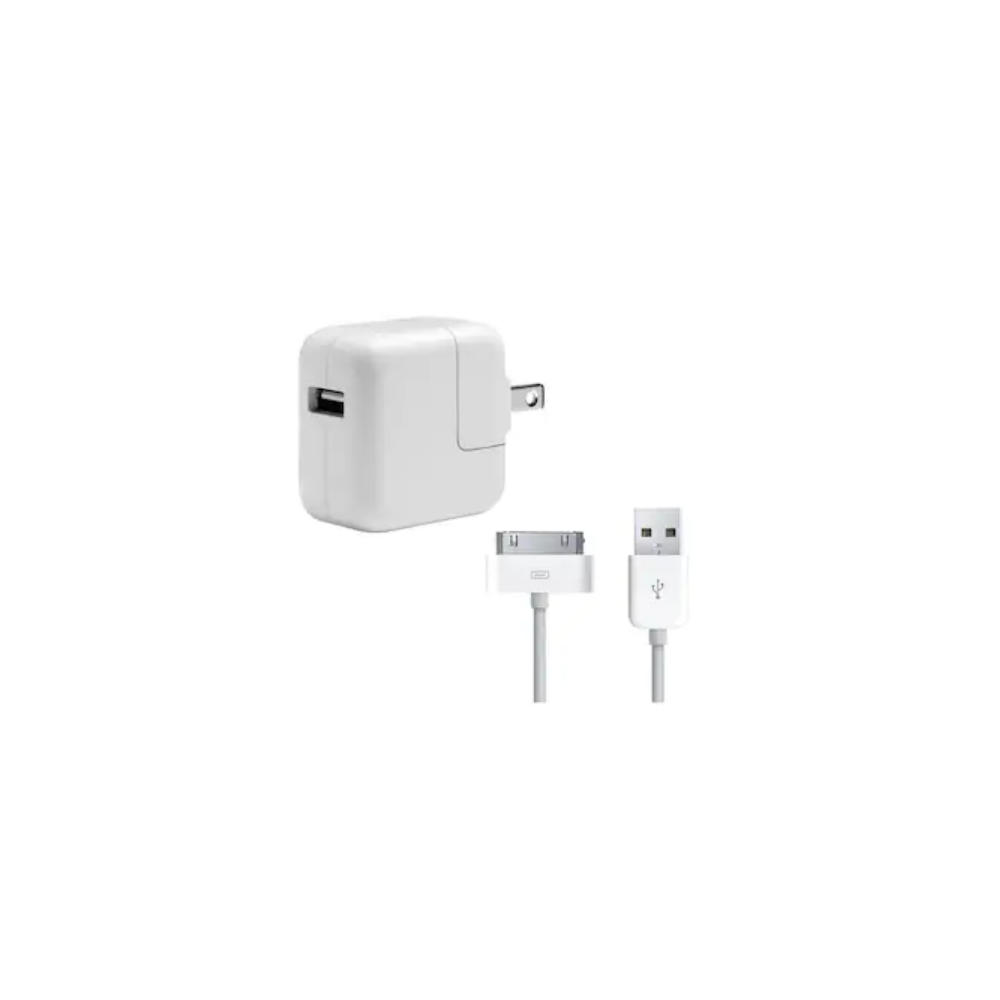 Cargador iPad 1-3 12W Cubo Y Cable Dock 30 Pines iPhone...