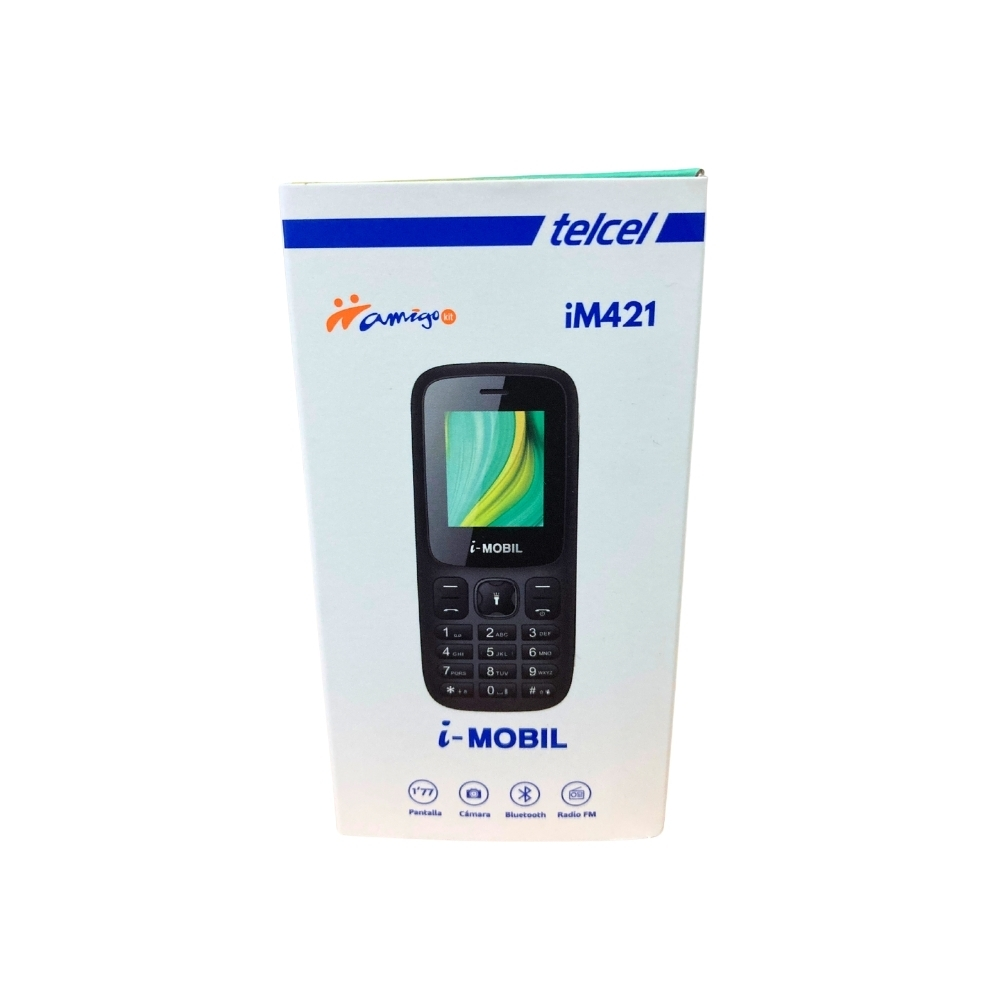Imobil iM421 4G VoLTE Telcel Negro 1.77 Camara Bluetooth...