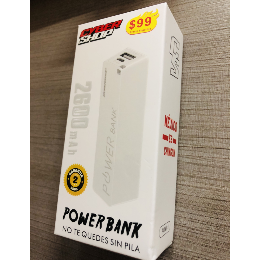 Power Bank Portatil Bateria 2600mAh
