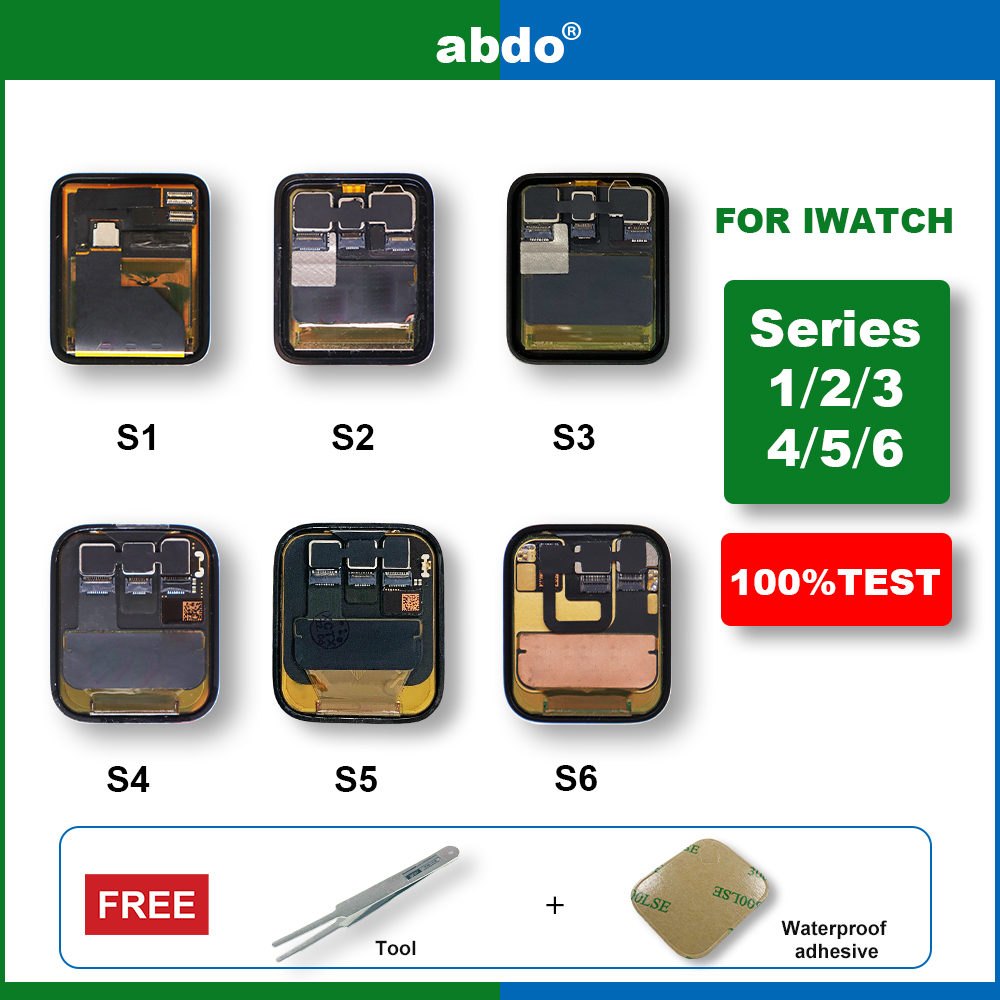Pantalla táctil lcd oled para apple watch Series 1, 2, 3, 4, 5, 6 SE, montaje de digitalizador, sustitución de iWatch 38mm,