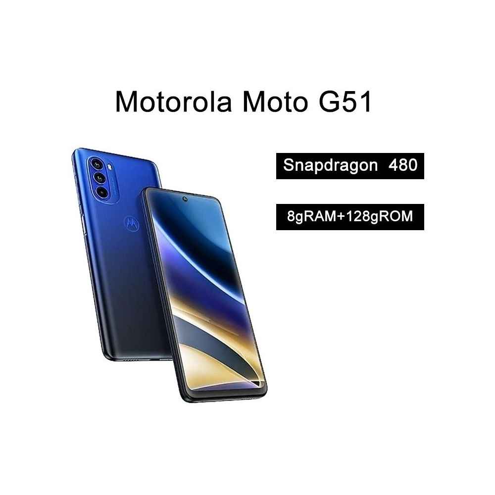 Smartphone Motorola G51 Snapdragon 480plus 6.8 In, Azul