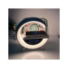 1 Pieza Altavoz Grande Bt-3401 G Con Luz Led Y Función De Carga Inalámbrica, Radio Reloj Con Pantalla De Tiempo