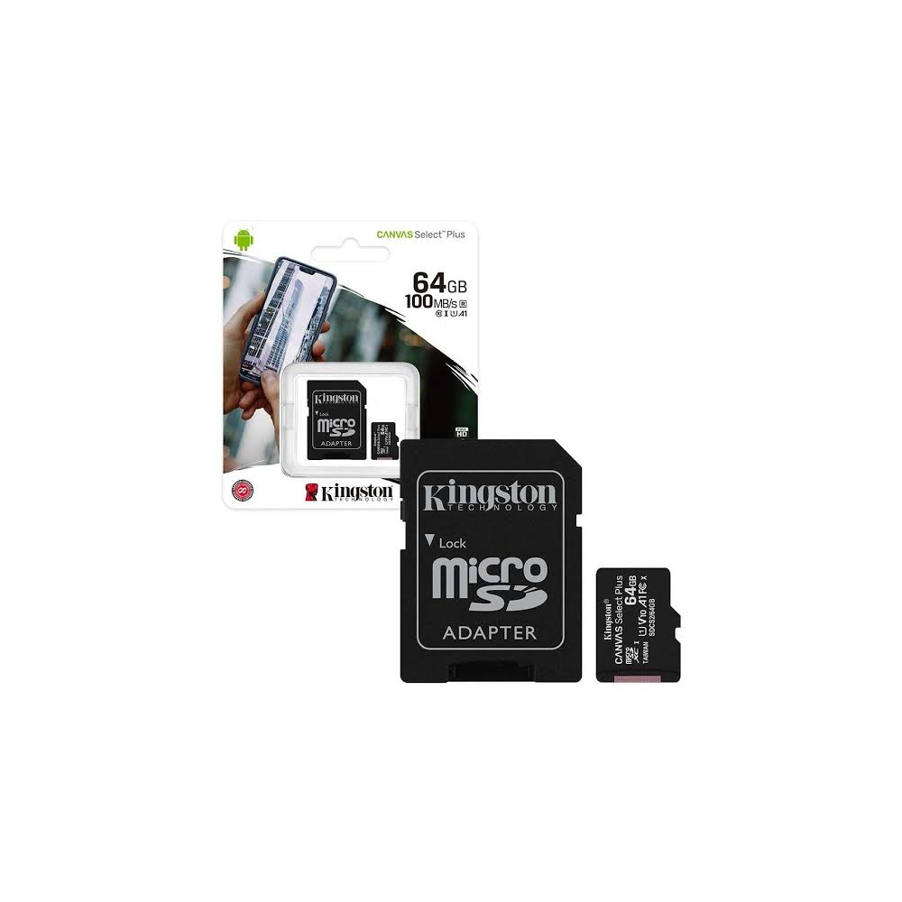 Memoria Micro SD 64GB Kingston Clase 10
