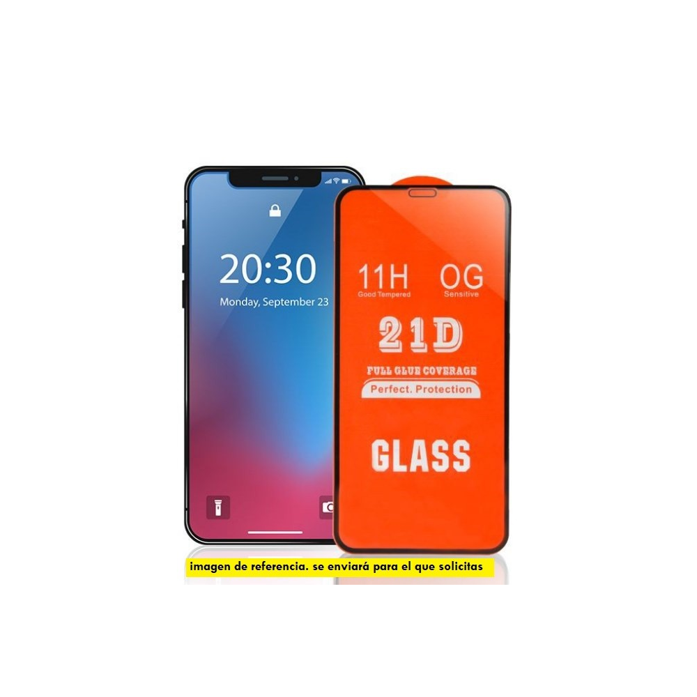 Mica 21D Full Glue iPhone 14 Pro Cristal Templado Borde...