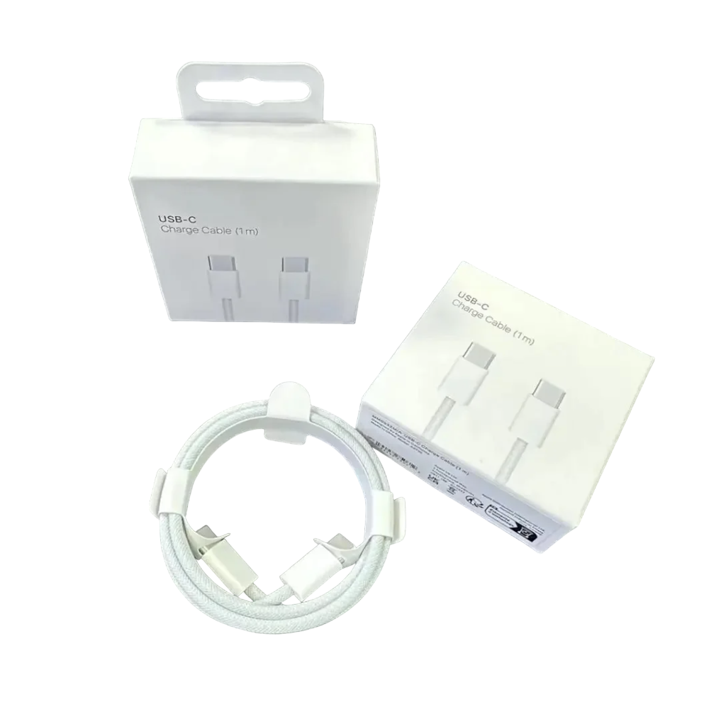 Paquete 2 Cables Para iPhone 15 Series Caja 1m C a C...