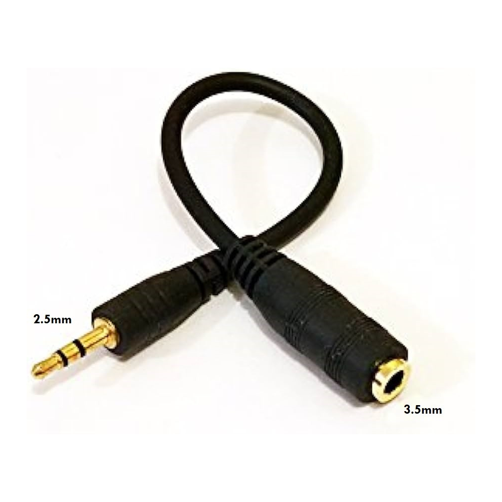 Cable Adaptador 3.5Mm Hembra A 2.5Mm Auxiliar
