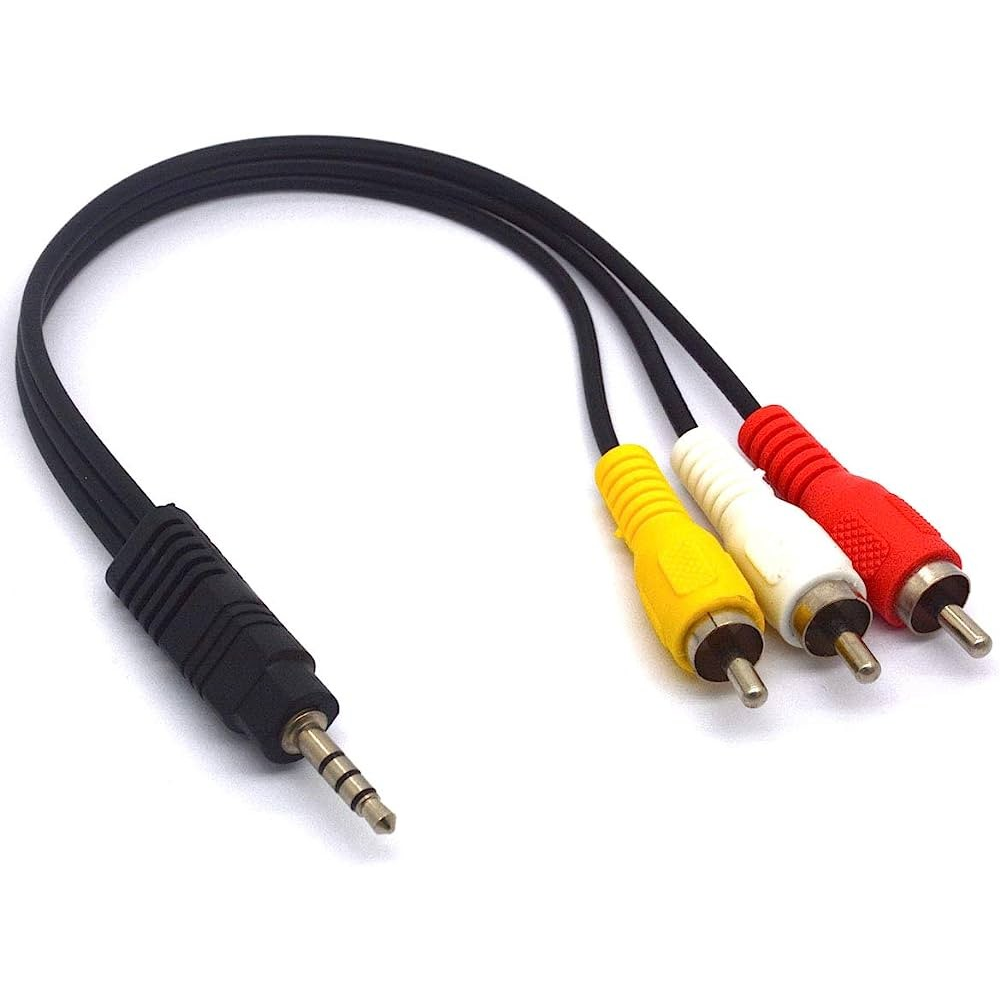 Cable 3Rca A 3.5M Video Blanco
