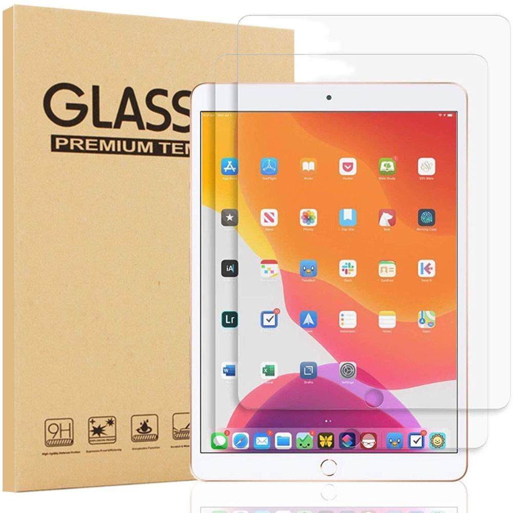 Mica iPad 7Ma Y 8Va Gen 10.2" Cristal Templado Transparente