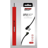 Cable Con Led Lightning iPhone 5-14 90g 2.1A Caja Negro Cybershop