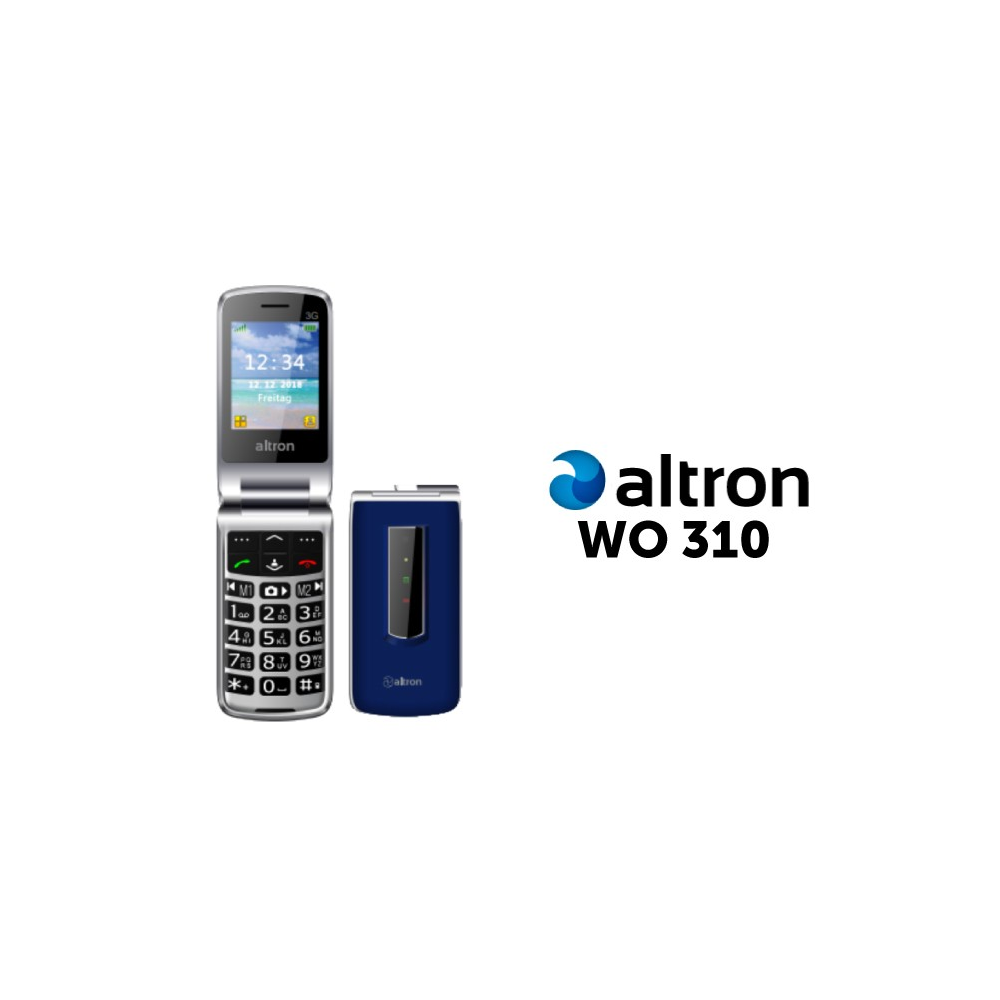 Wo-310 3G Altron Radio Linterna Tapa Tapita Folder Flip Celular