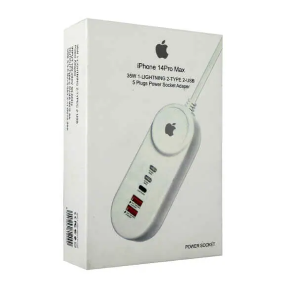 Power Socket Adapter 35w 2 Salidas Para Apple Tipo C, 2...