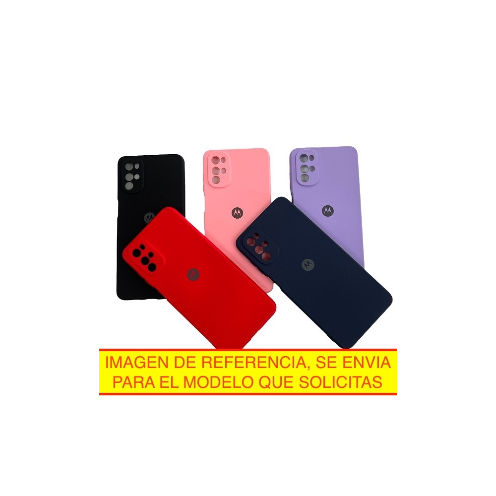Case G60/G60S Rojo Motorola Silicon Logo Funda Protector