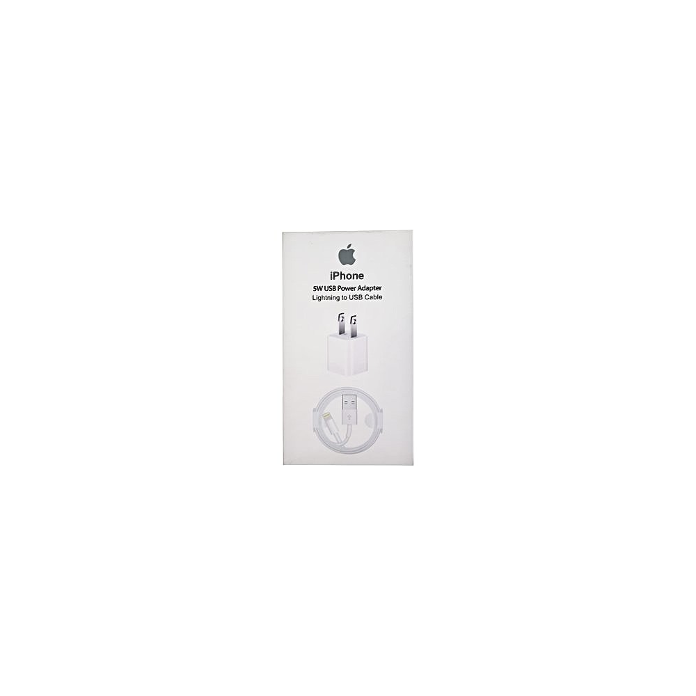 Cargador Para Apple iPhone 5-14 5W V1 Caja B Carga Rapida...