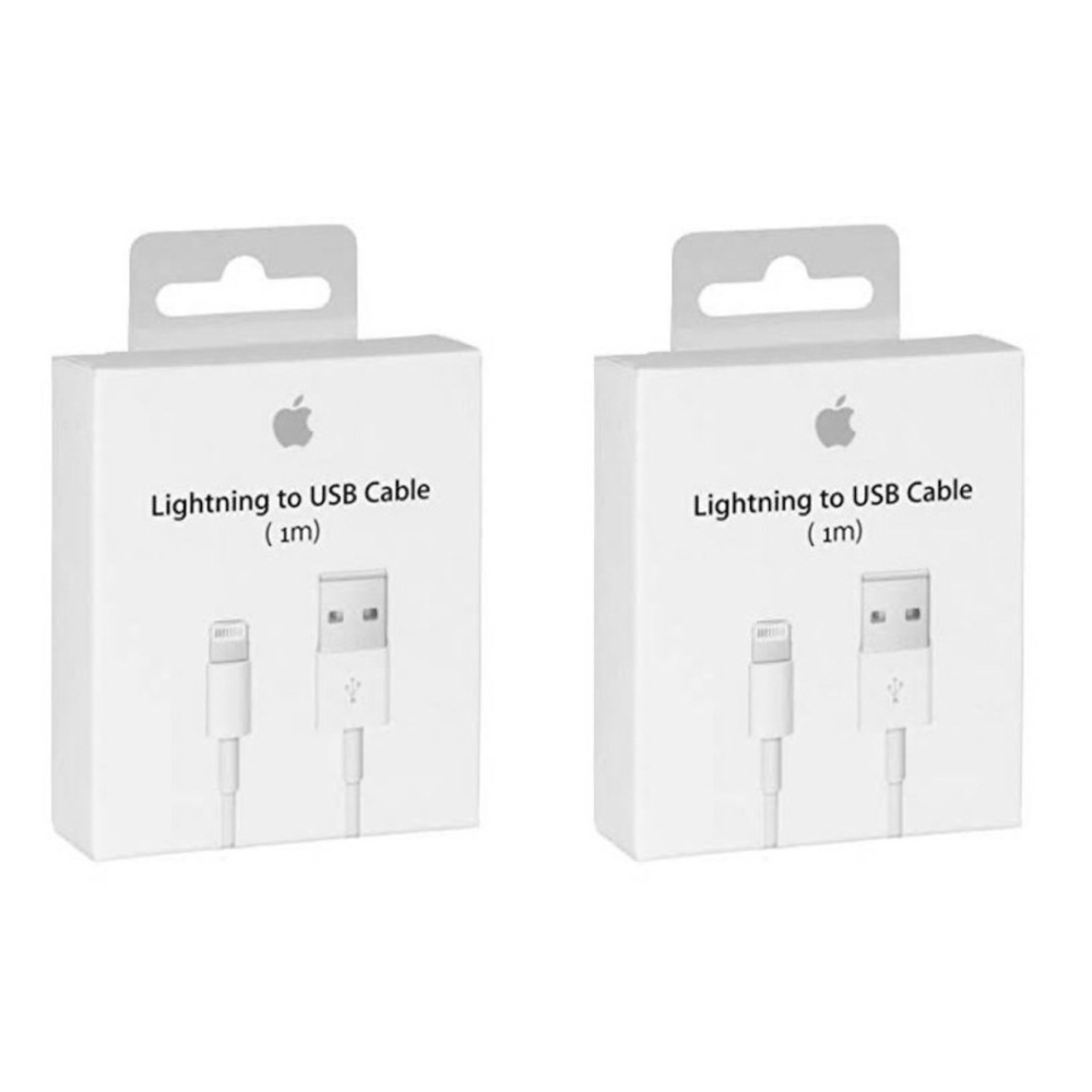 Paquete 2 Cables iPhone Lightning 1m Caja A