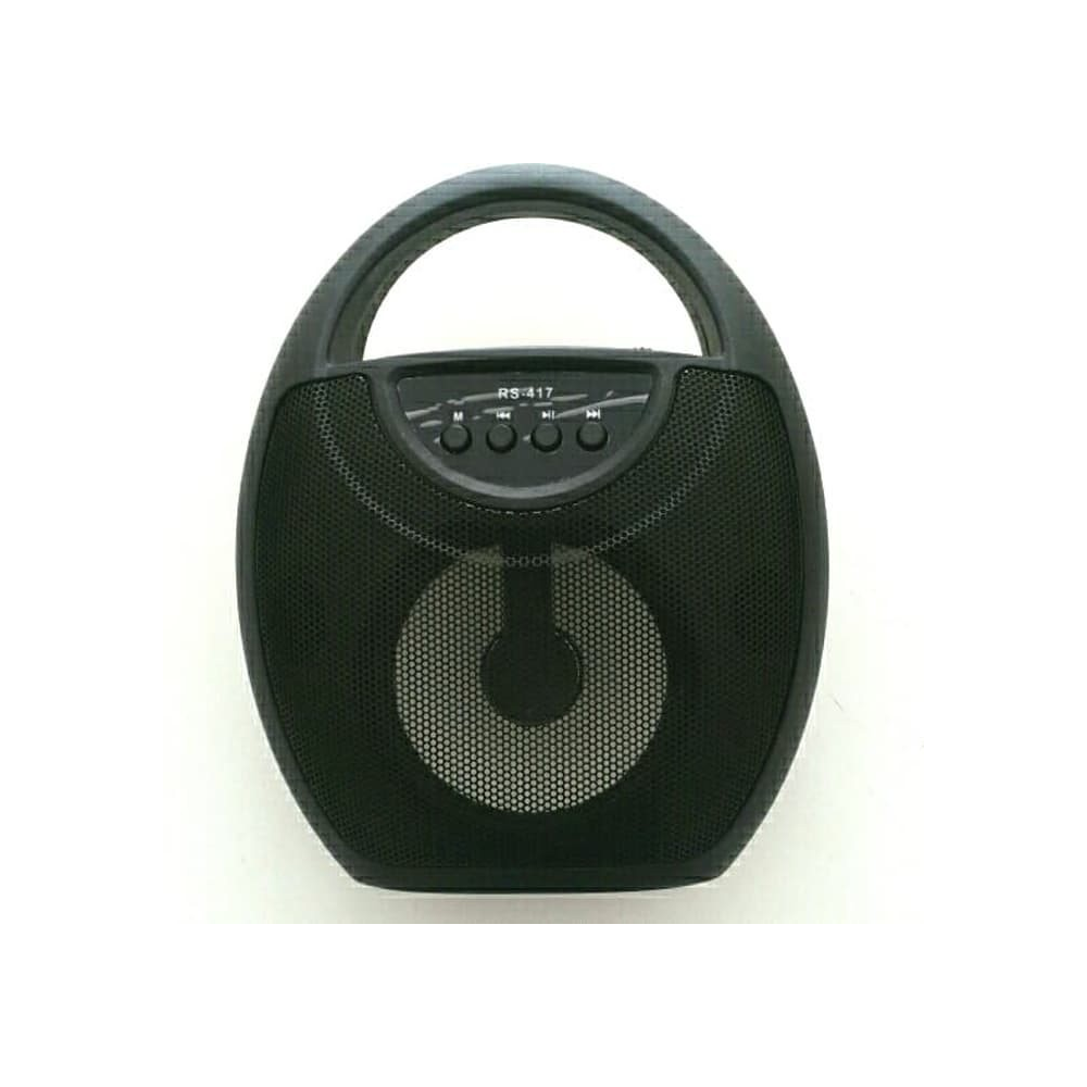 Bocina Portatil Negro Bluetooth Usb Sd Radio Rs417 Tyg