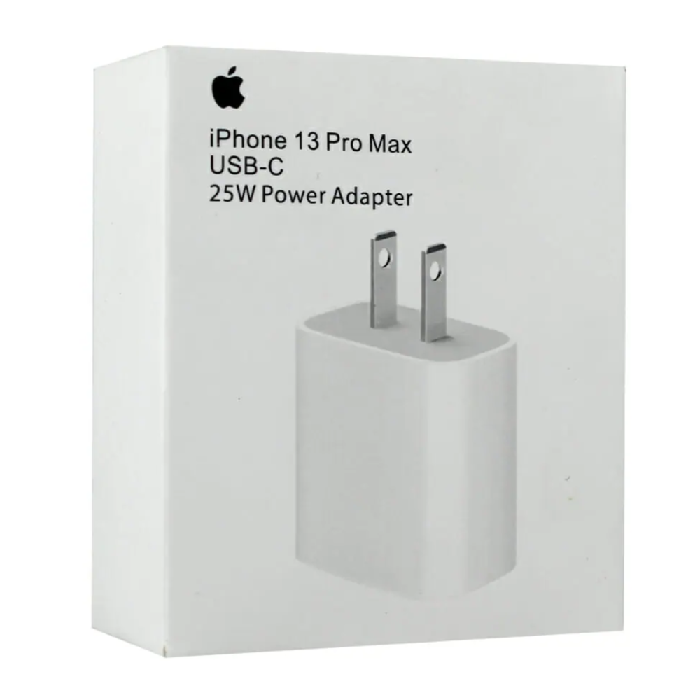 Cubo Tipo C Para Apple Para iPhone 25W Carga Rapida Caja