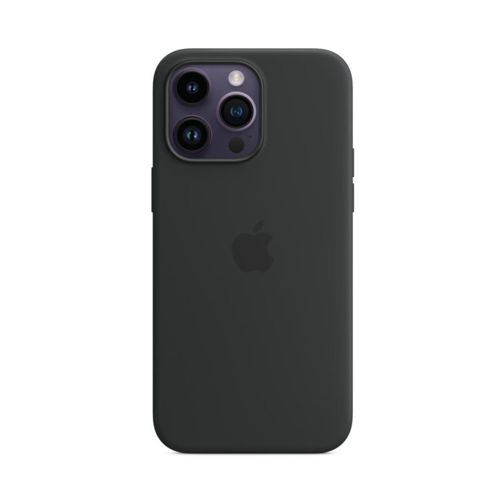 Case Logo Silicon iPhone 14 Pro Max Negro Funda Protector Oc