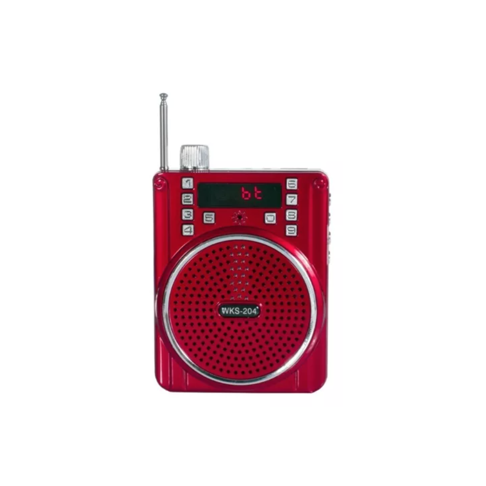 Bocina Megaphone Rojo Wks204-2