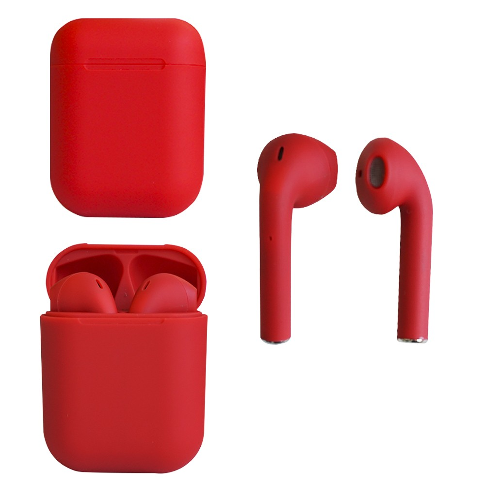 I12S Tws Rojo Colores Pastel Tipo Airpods Inpods